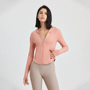 Hooded Running Workout Clothes Top
