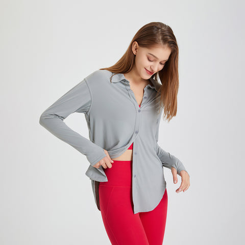 Women's Workout Long Sleeve Blouse