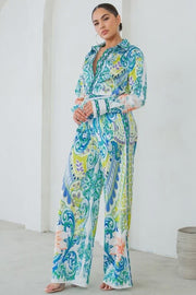 SHIRTS WITH WIDE PANTS SET-LEMON