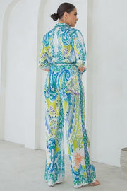 SHIRTS WITH WIDE PANTS SET-LEMON