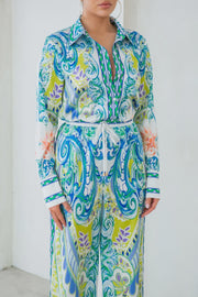 SHIRTS WITH WIDE PANTS SET-LEMON