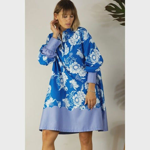 Boarder Print Shirt Dress