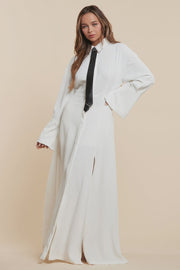 Elena 2 Piece Dress/Short Black Tie Set
