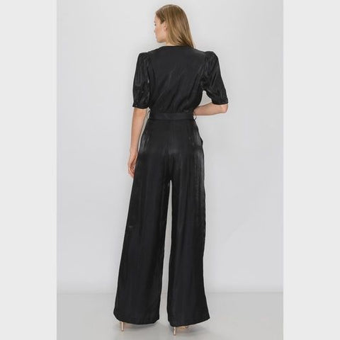 Satin Black Jumpsuit