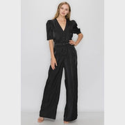 Satin Black Jumpsuit
