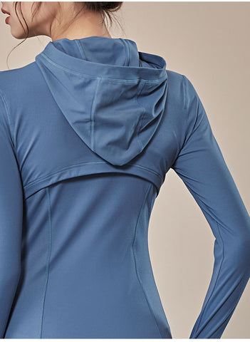 Hooded Sportswear Women's Outerwear Workout Clothes