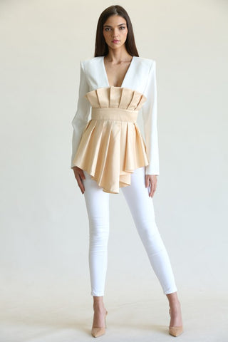 Camille pleated Blouse