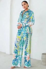 SHIRTS WITH WIDE PANTS SET-LEMON