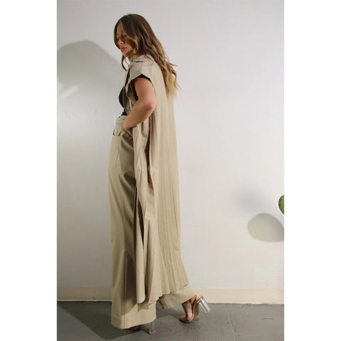 Mina Pleated back Trench Jacket