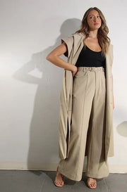 Mina Pleated back Trench Jacket