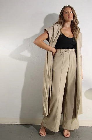Mina Pleated back Trench Jacket